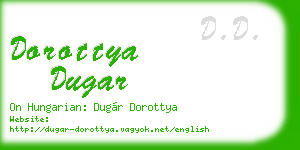 dorottya dugar business card